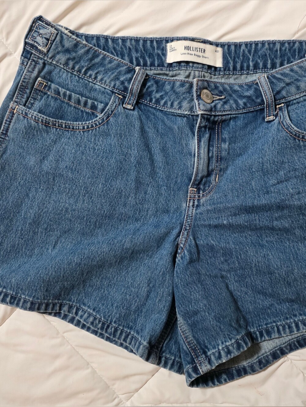 Hollister Blue Denim Jean Shorts